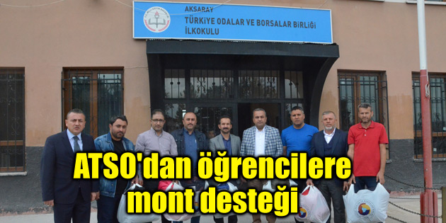 ATSO’dan öğrencilere mont desteği