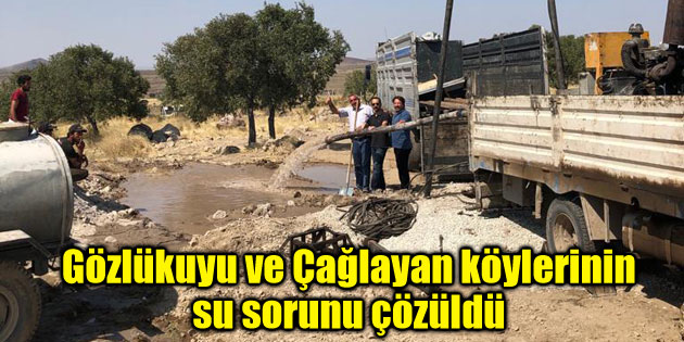 Gözlükuyu ve Çağlayan köylerinin su sorunu çözüldü