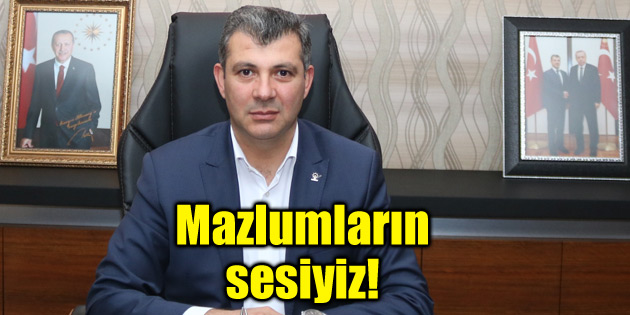 Altınsoy: Mazlumların sesiyiz