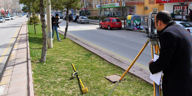 ‘Akıllı Bisiklet Yolu’ projesi için ölçüm çalışmaları başladı