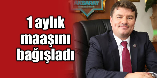 1 aylık maaşını bağışladı.. Dinçer’den kampanyaya destek!