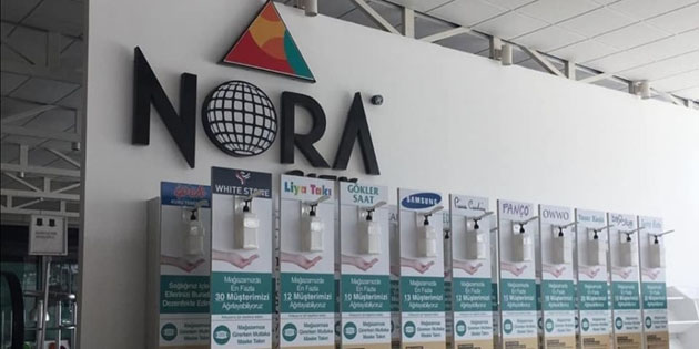 Dezenfektan standları Aksaray’da üretilmeye başlandı