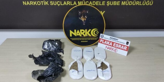Aksaray’da esrarla yakalanan şahıs tutuklandı!