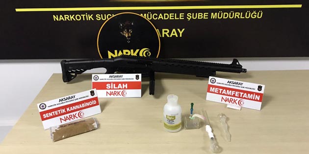 Aksaray’da 3 ayrı uyuşturucu operasyonu! 4 gözaltı