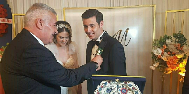 Ülkü Ocakları başkanının mutlu günü