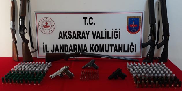 Aksaray’da silah operasyonu!