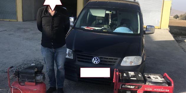 Aksaray’da şantiye hırsızı JASAT tarafından yakalandı
