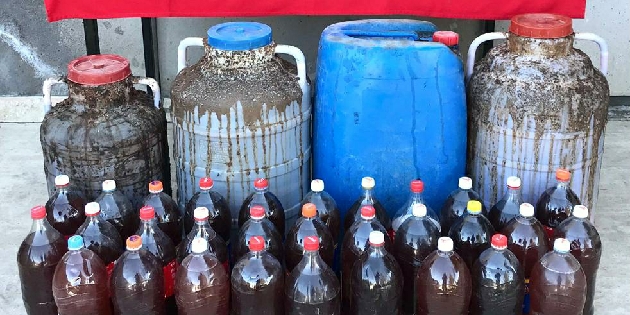 Aksaray’da 375 litre kaçak şarap ele geçirildi