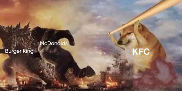 KFC ve Burger King’in Sosyal Medyada Atıştı