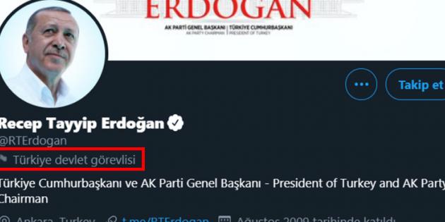Twitter, Erdoğan ve Diğer Yöneticileri Etiketlemeye Başladı
