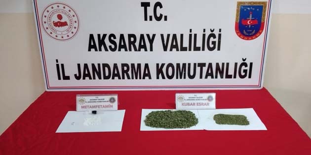 Şüpheli araçta uyuşturucu yakalandı