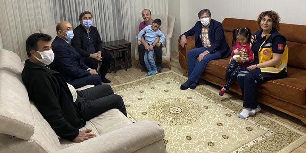 Vali Aydoğdu’dan özel çocuk Burak ve ailesine özür ziyareti
