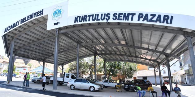 Kurtuluş Semt Pazarı yenilenen yüzü ile açılışa hazırlanıyor