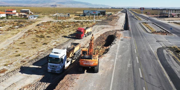 Organize Sanayi Bölgesi yolunda genişletme çalışmaları başladı