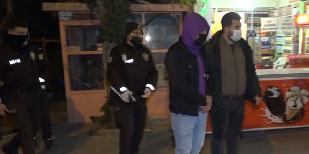Tabanca ve bıçakla yakalanan şahıs gözaltına alındı