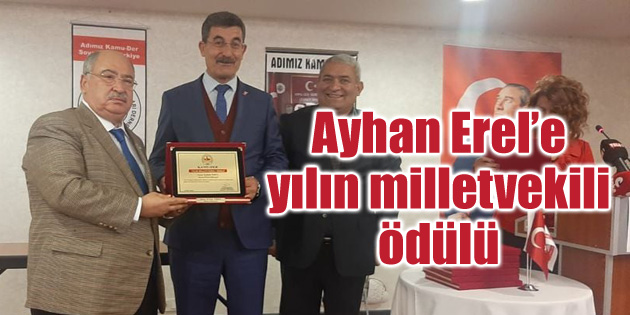Ayhan Erel’e yılın milletvekili ödülü!