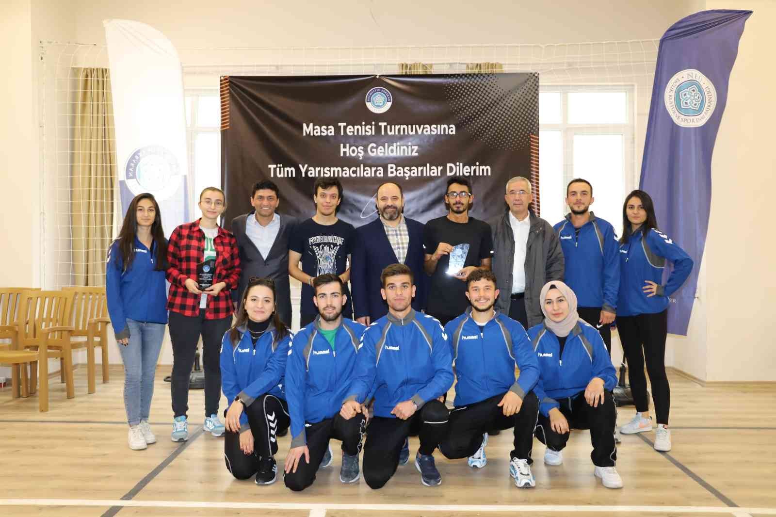 NEÜ Masa Tenisi Turnuvası sonuçlandı