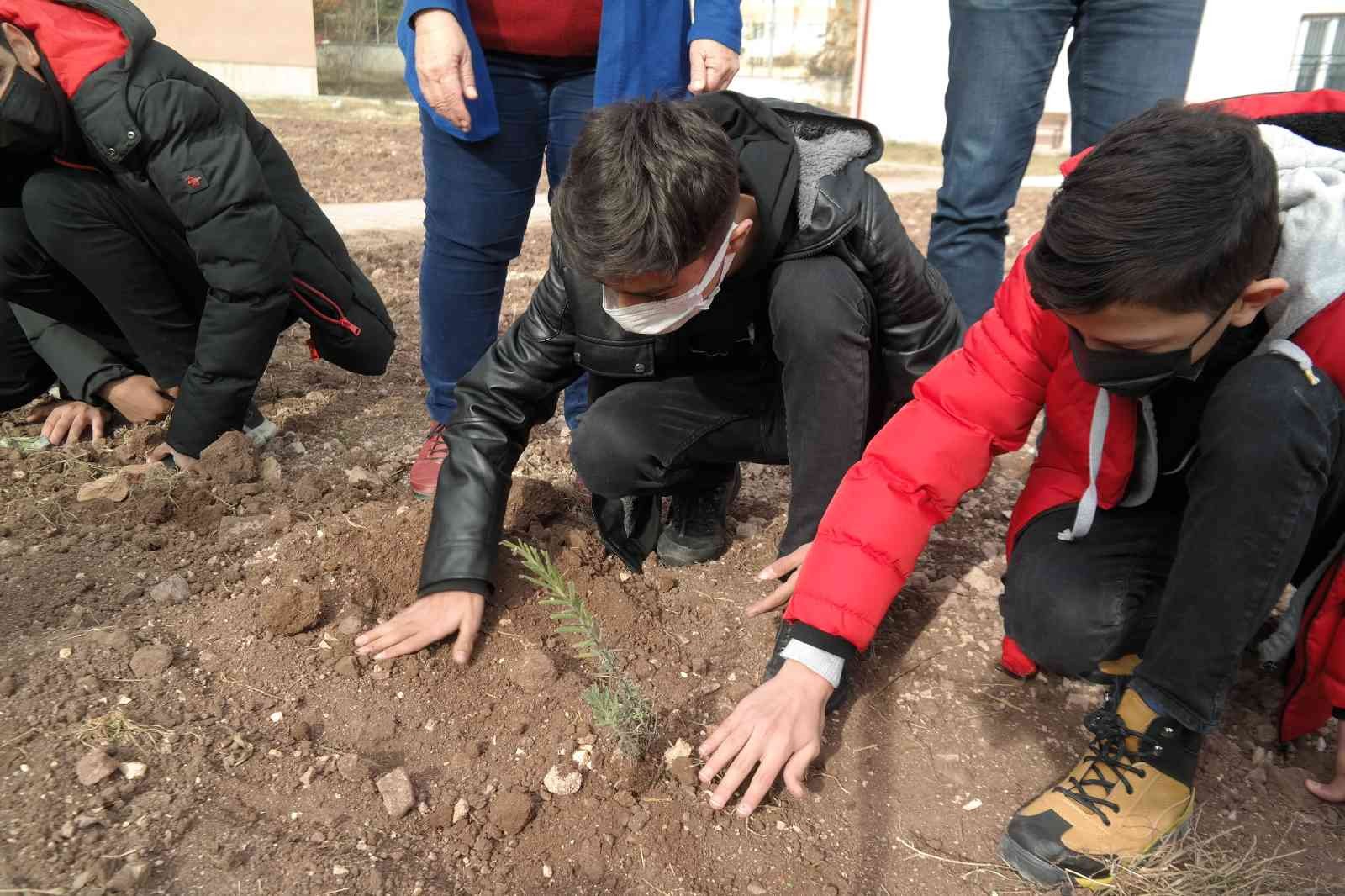 Öğretmenlerine bir çiçek yerine çiçek bahçesi hediye ettiler