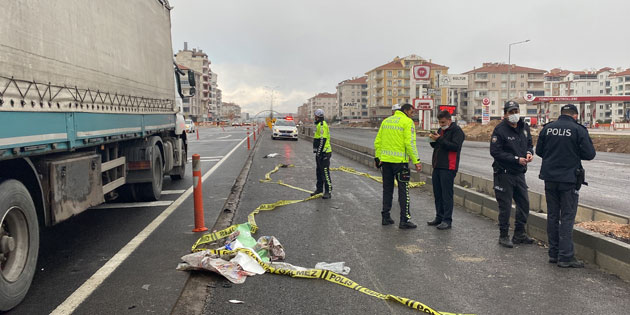 Aksaray’da kamyonun çarptığı kadın hayatını kaybetti