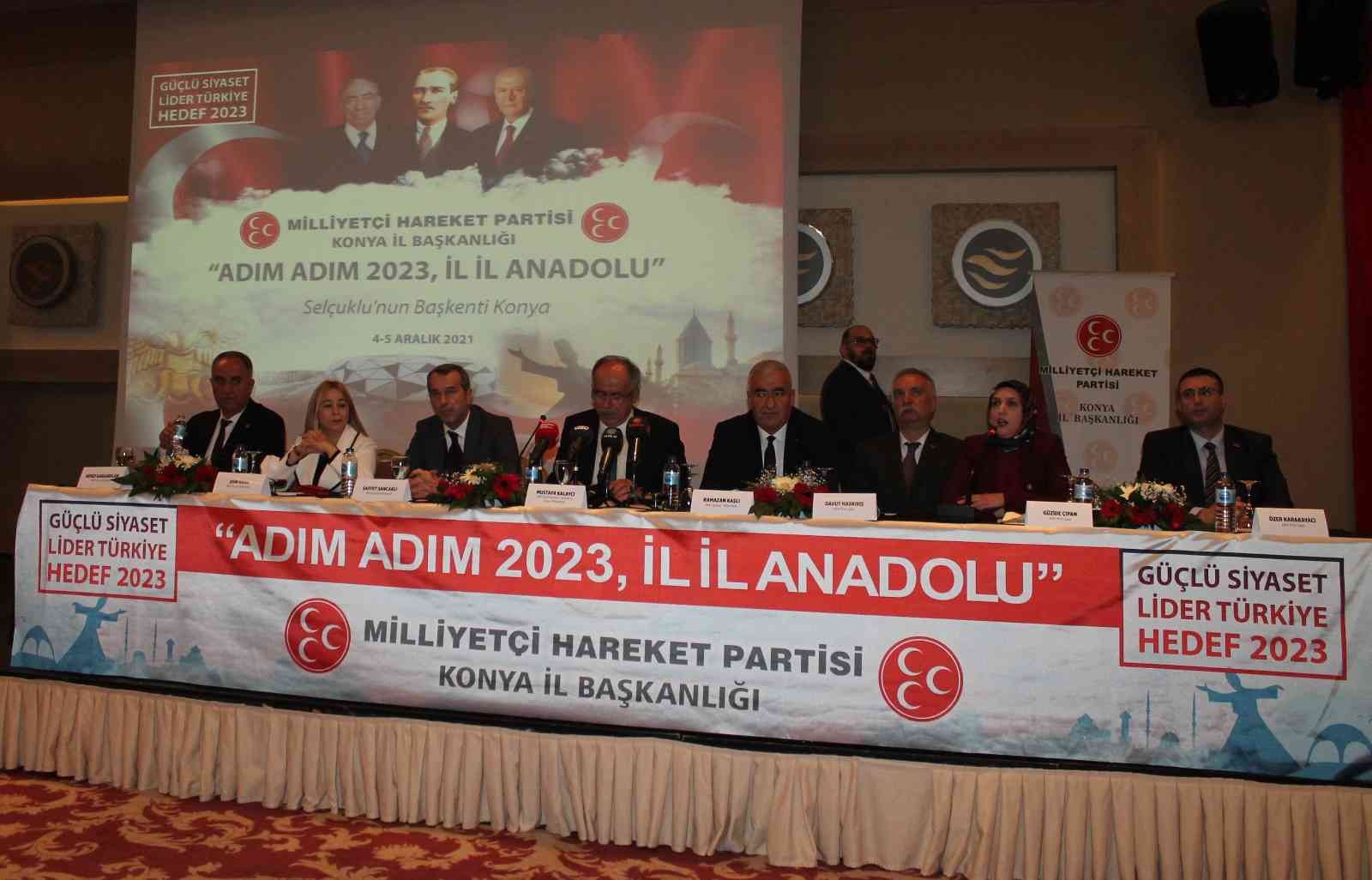 MHP’nin “Adım Adım 2023, İl İl Anadolu” programı Konya’da düzenlendi