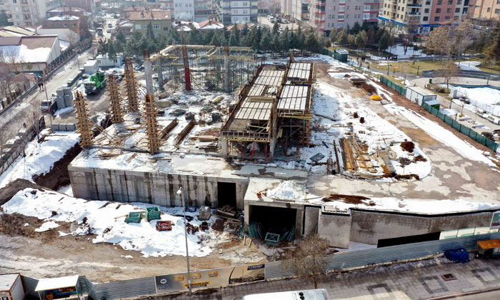 Selçuklu Külliyesi inşaatı hızla yükseliyor