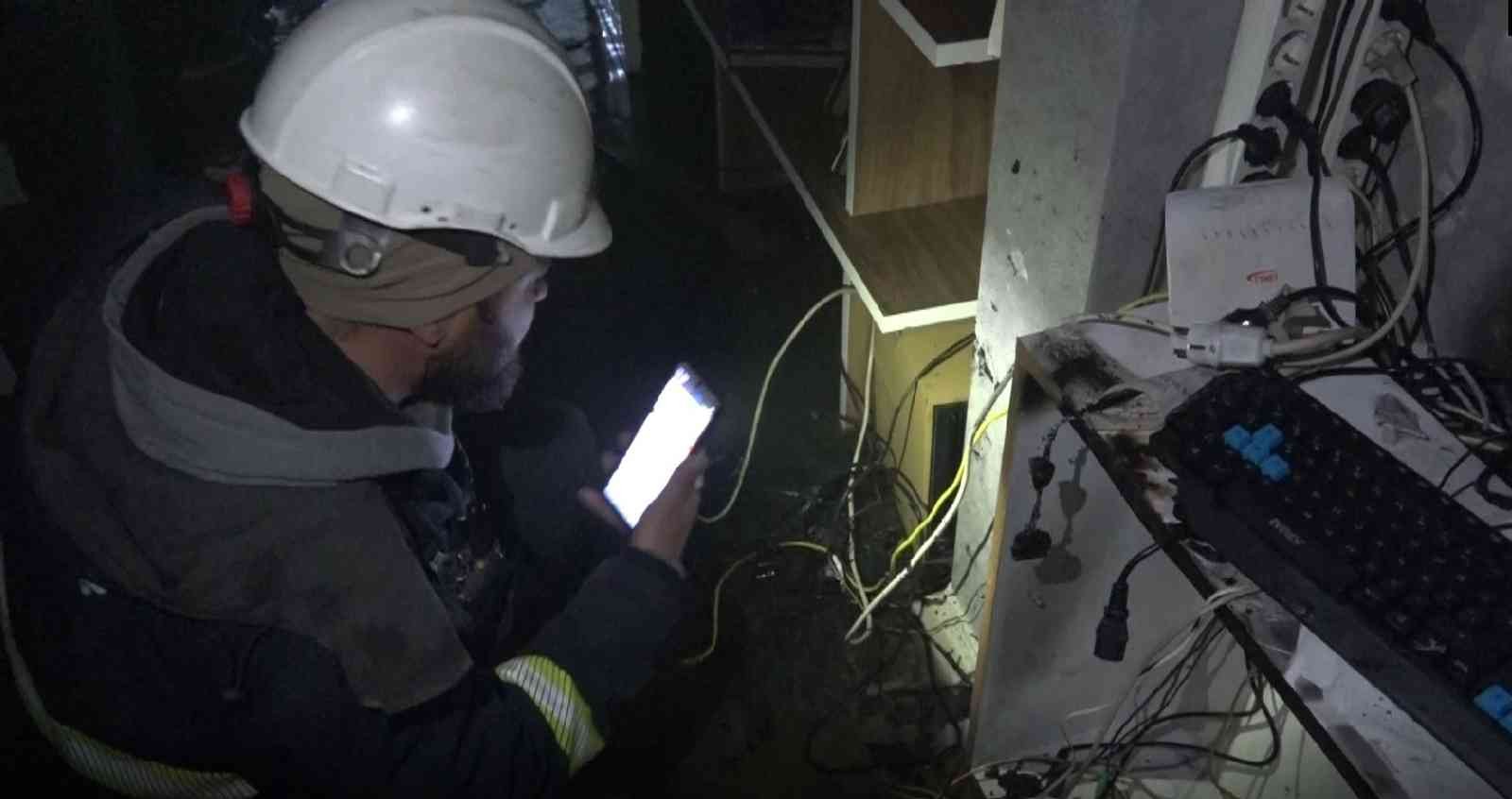 Aksaray’da iş yerinde yangın paniği