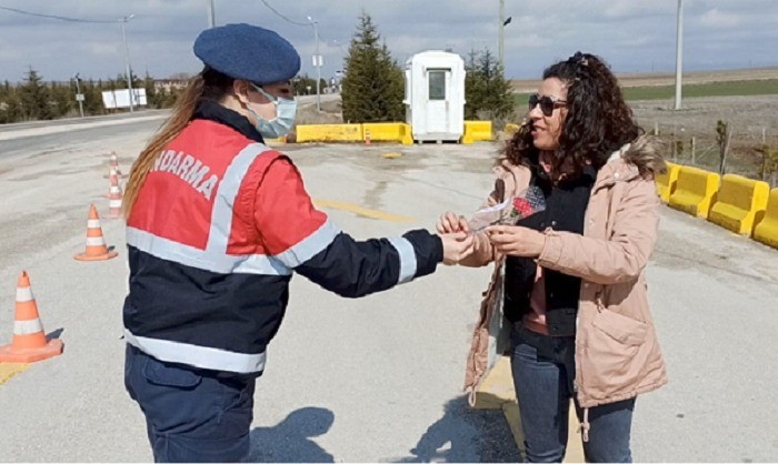 Jandarma ekiplerinden ’Kadınlar Günü’ mesaisi