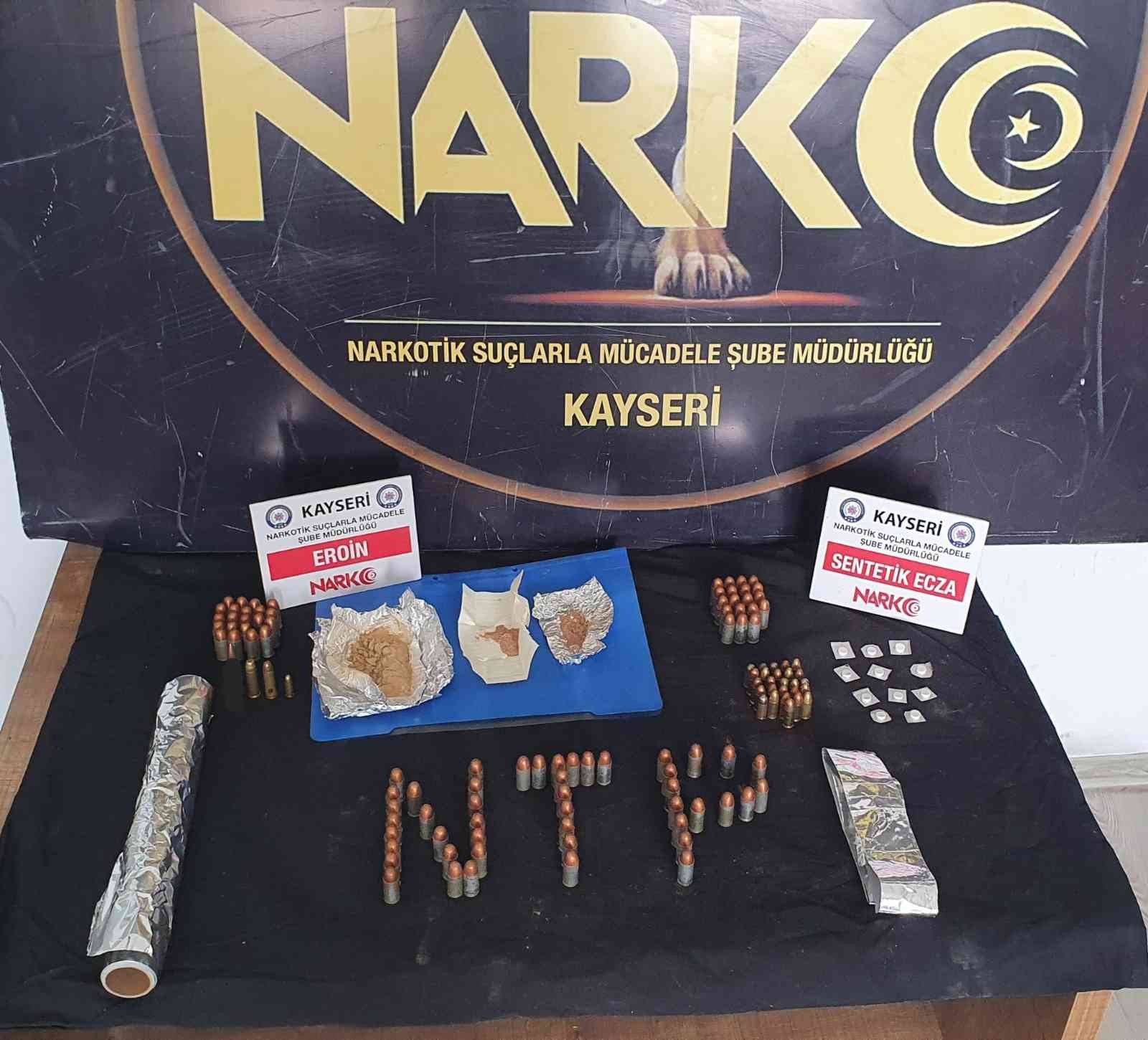 Kayseri’de uyuşturucu operasyonu: 2 gözaltı