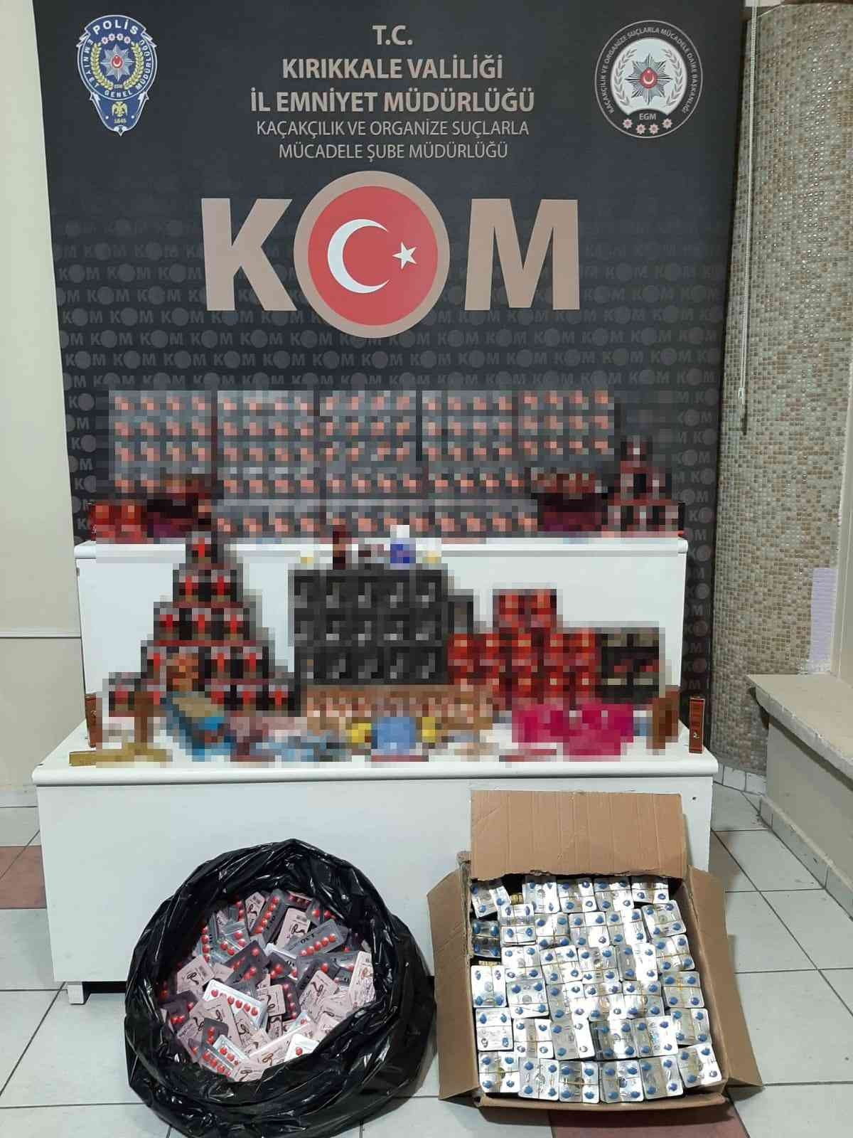 Kırıkkale’de binlerce cinsel içerikli ürün ele geçirildi