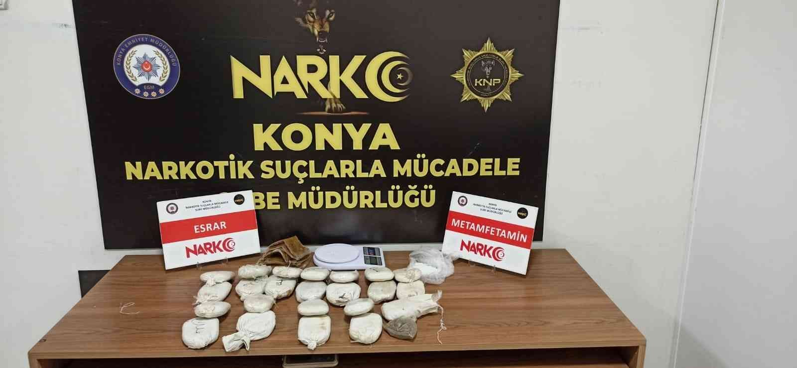 Konya’da zehir tacirlerine operasyonu: 5 tutuklama