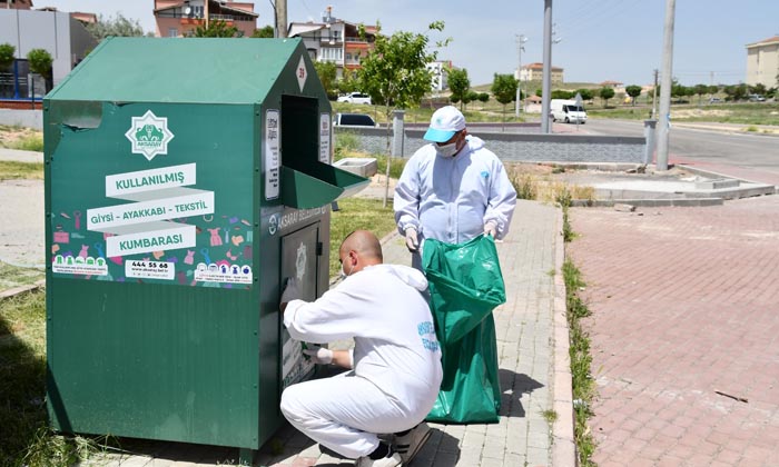 15 ton ihtiyaç fazlası ürün geri dönüşümle ekonomiye kazandırıldı