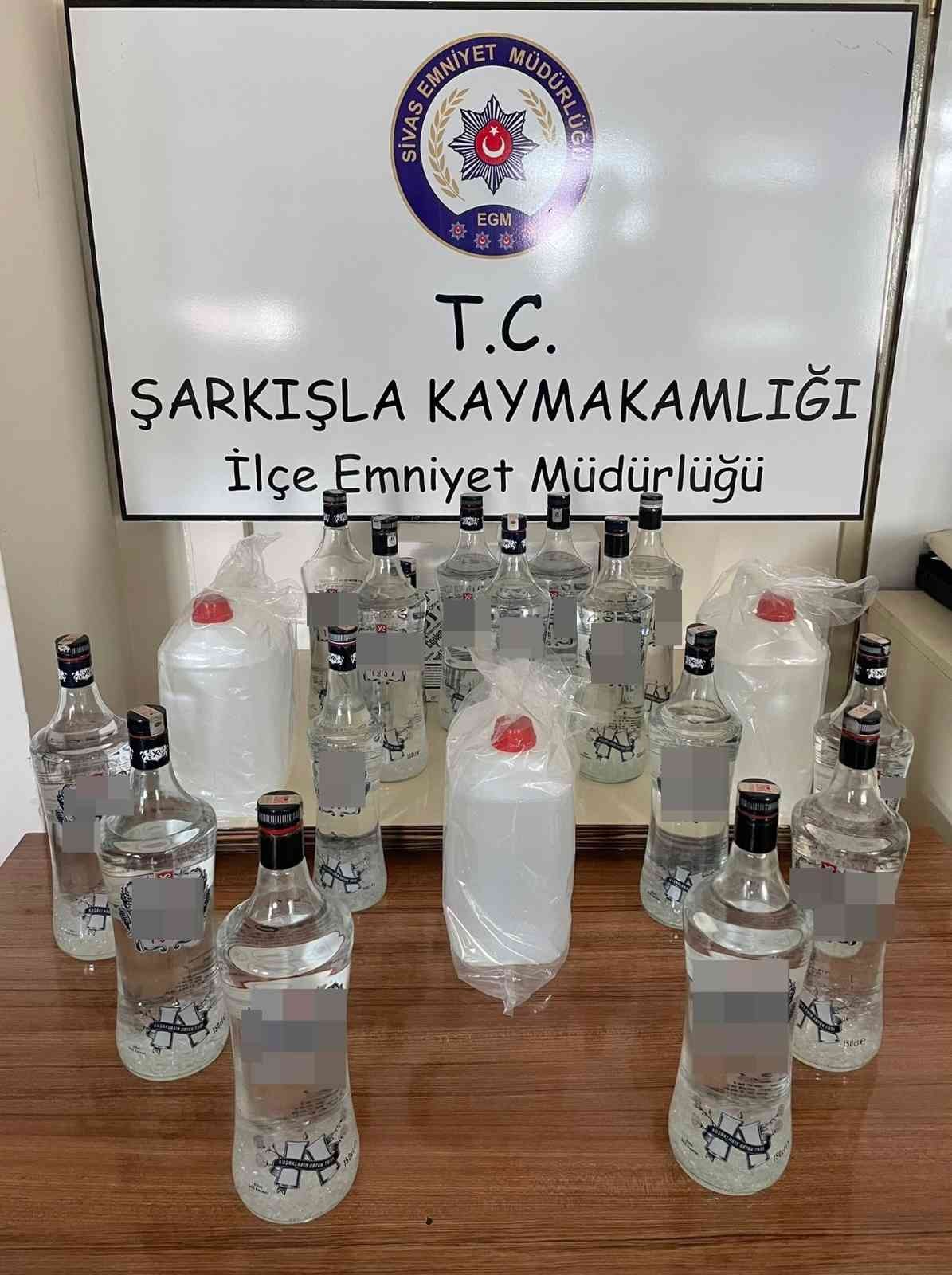 Polisin gözünden kaçmadı, sahte alkol üreten kişi yakalandı