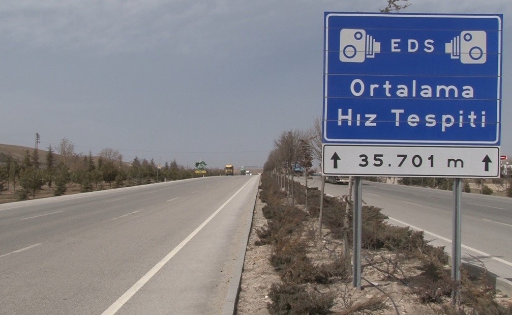 Sürücüler dikkat! Ortalama Hız İhlal Tespit Sistemi kuruldu