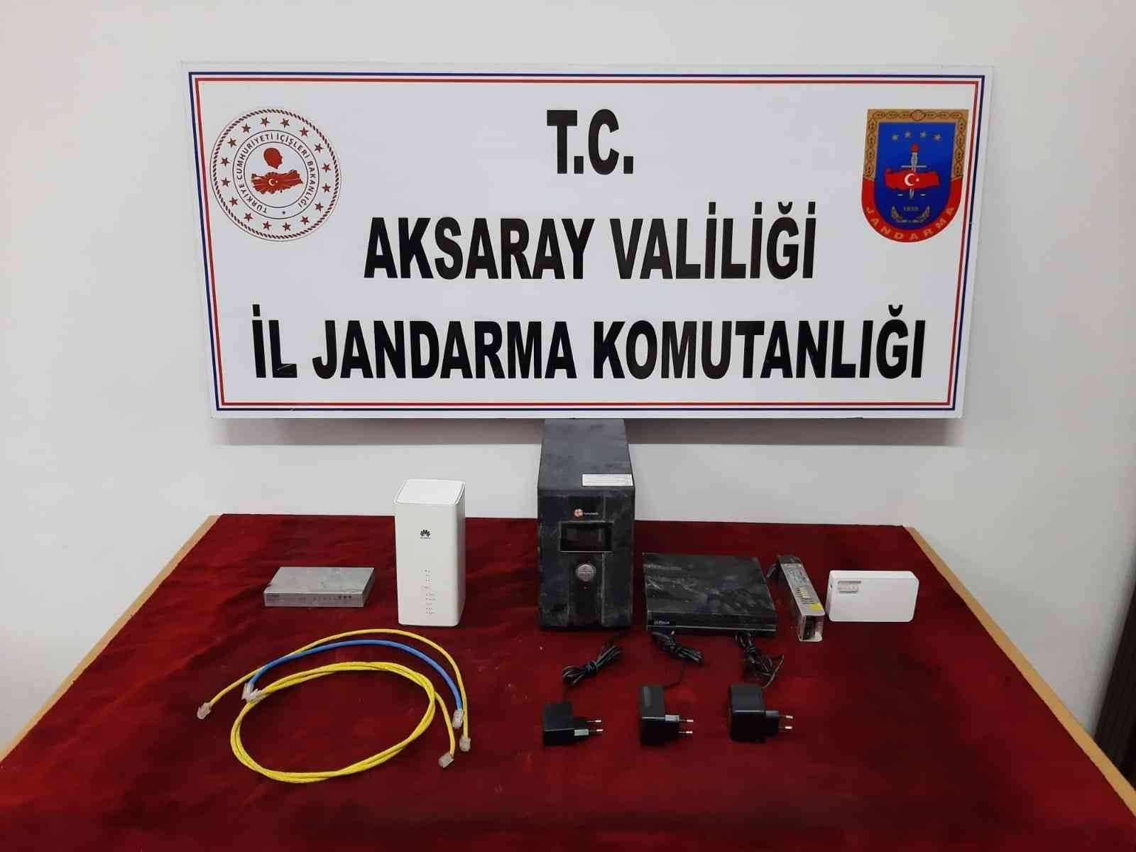 Aksaray’da inşaattan hırsızlık yapan 2 şüpheli yakalandı