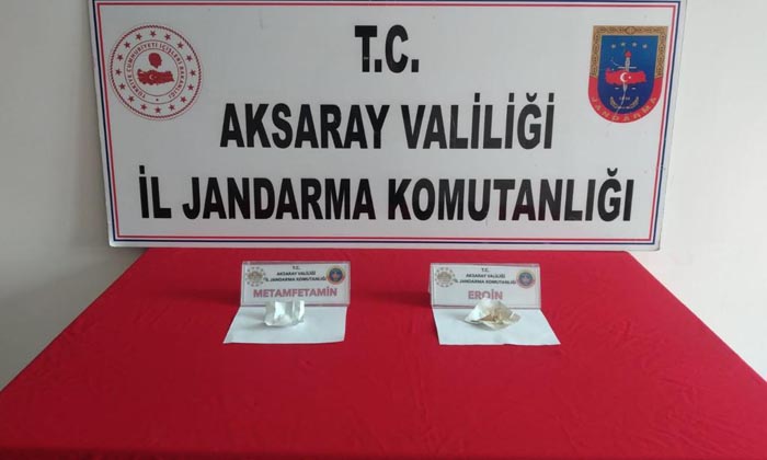 Aksaray’da uyuşturucuyla yakalanan 2 kişi gözaltına alındı