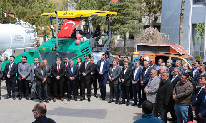 Aksaray İl Özel İdaresine 50 milyon değerinde 32 yeni iş makinası