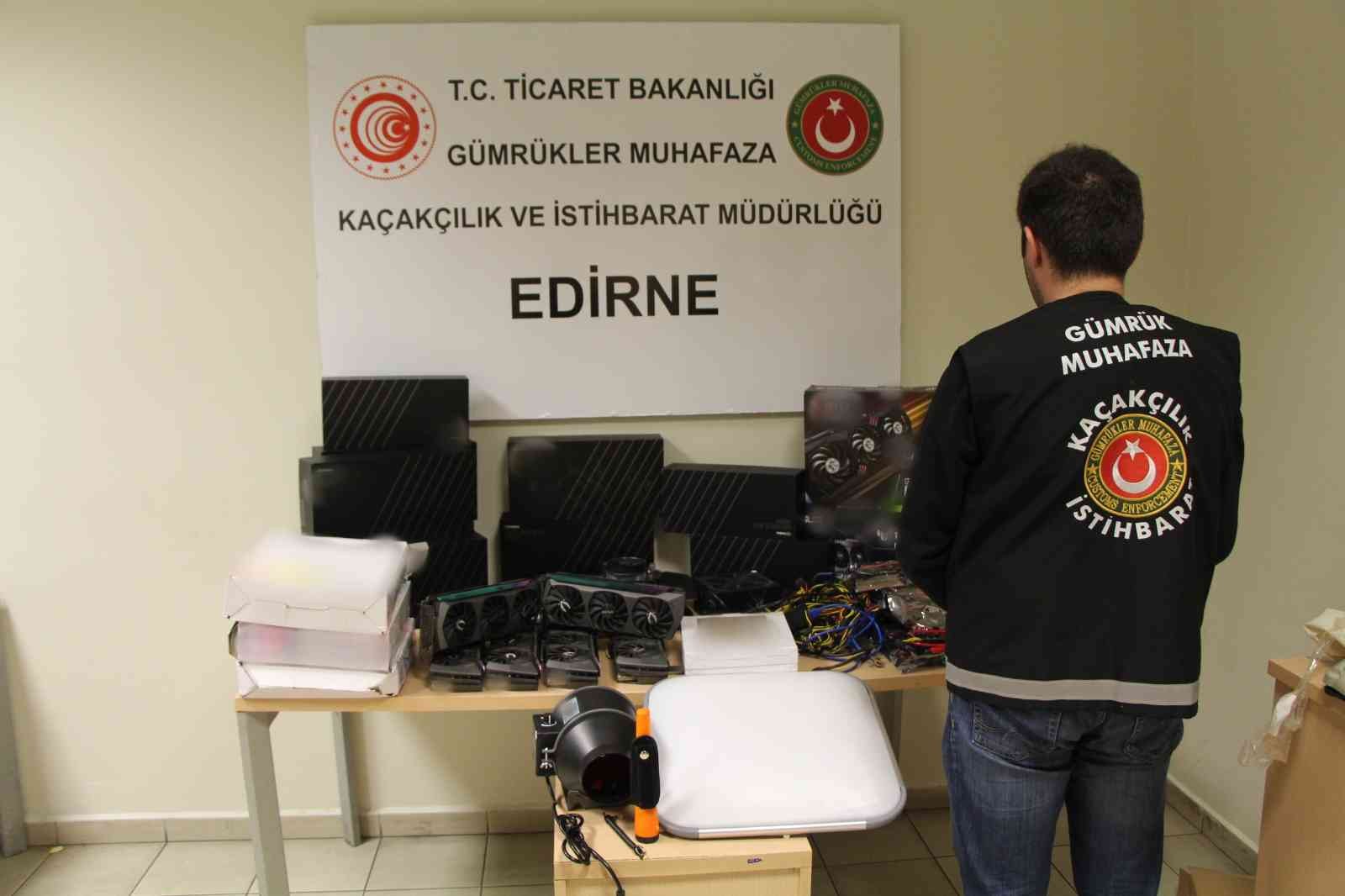Kapıkule Gümrük Kapısı’nda 23 milyon TL değerinde kaçak eşya ele geçirildi