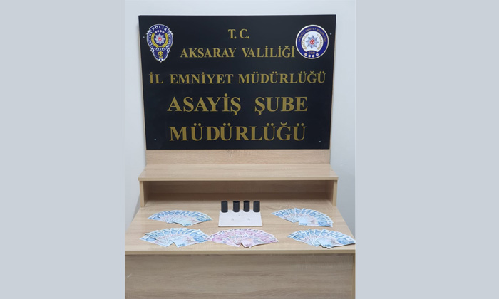 Aksaray’da kumar baskını! 2 gözaltı