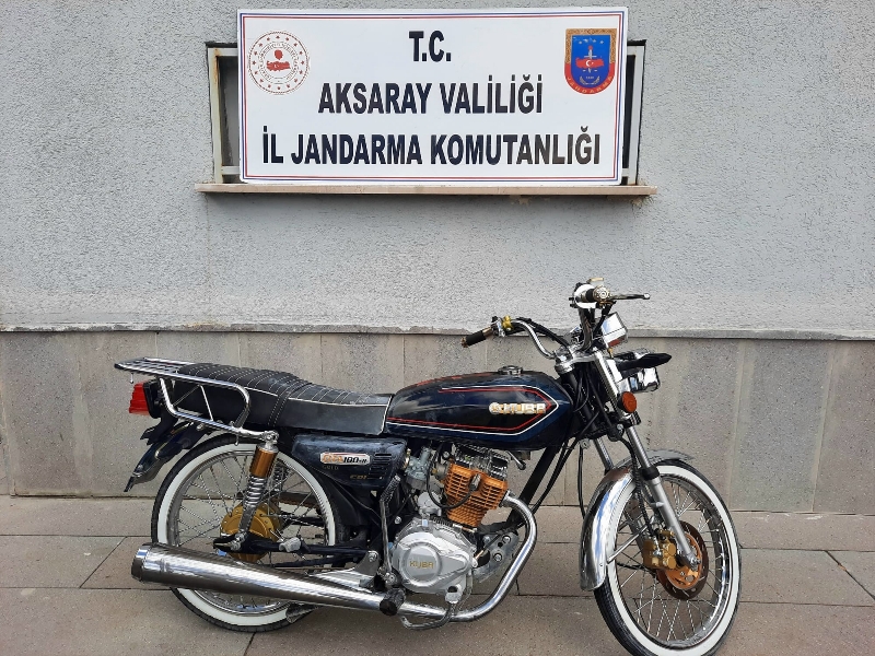 Aksaray’da motosiklet hırsızı tutuklandı