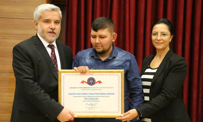 Aksaray Üniversitesi engellilere yönelik çalışmalarda 1’inci sırada
