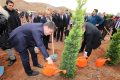 Aksaray Belediyesi öğretmenler için 11 bin 68 fidanı toprakla buluşturdu