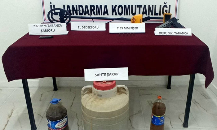 Aksaray’da jandarmadan yılbaşı öncesi sahte alkol operasyonu