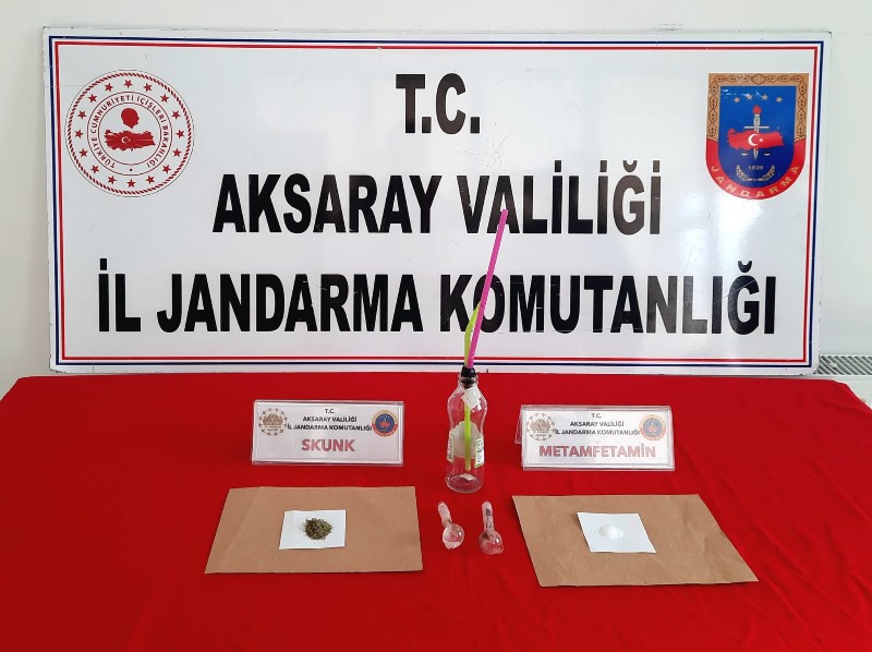Aksaray’da uyuşturucu taciri 2 kişi yakalandı