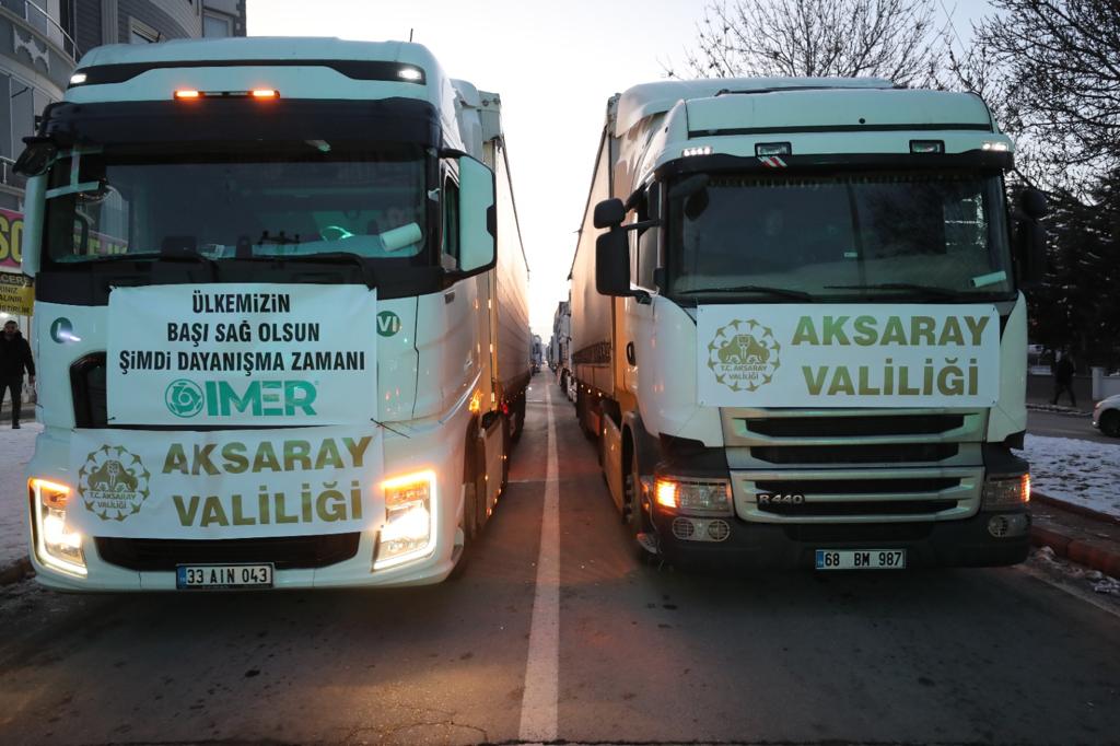 Deprem bölgesine yardımlar artarak devam ediyor