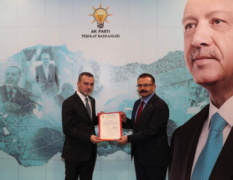 Ak Parti Merkez İlçe Başkanlığına atama yapıldı