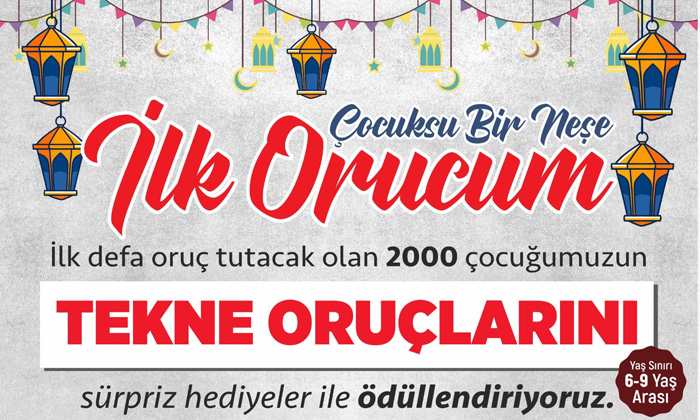 Başkan Dinçer’den tekne orucu tutan çocuklara sürpriz hediyeler