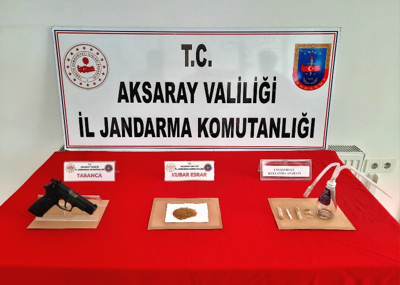 Aksaray’da jandarmadan uyuşturucu operasyonu: 2 gözaltı