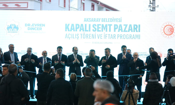 Cuma Kapalı Semt Pazarı, Bakan Muş’un katılımı ile açıldı