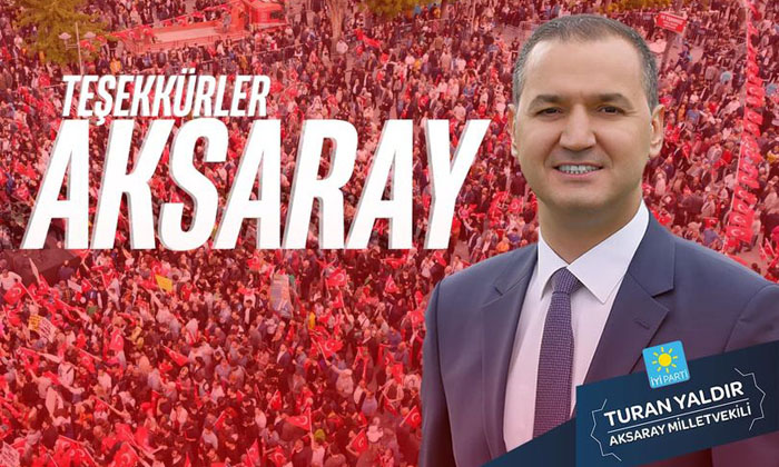 Milletvekili Turan Yaldır’dan teşekkür mesajı