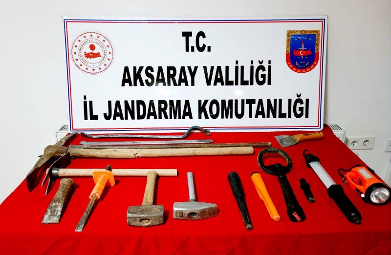 İzinsiz kazı yapanlara jandarmadan suçüstü